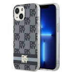 DKNY IML Checkered Mono Pattern & Printed Stripes MagSafe &Uuml;mbris jaoks iPhone 15 Plus / 14 Plus - Must