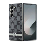 DKNY Checkered Pattern Printed Stripes &uuml;mbris jaoks Samsung Galaxy Z Fold 6 - must