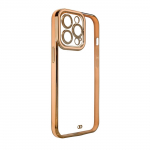 Fashion Case &uuml;mbris Samsung Galaxy A12 5G kuldne raam geeliga kate kuldne