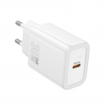 Laadija Hoco N62 30W GaN USB-C valge