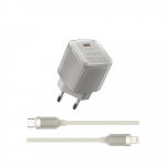 WIWU Jello 20W GaN Charger Sets Wi-U016 C-L, EU Plug