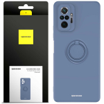Spacecase Silikoninis dėklas su žiedu Redmi Note 9S/9 Pro tamsiai žalias