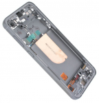 Ekranas Samsung S711 S23 FE 5G su lietimui jautriu stikliuku ir rėmeliu Graphite originalus (assembled service pack)