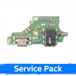 Charging Port &Uuml;hildub Huawei P20 Lite Koos Flex / Plata 100% Original (Service Pack)