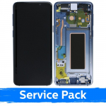 Ekranas skirtas Samsung G960 S9 su rėmeliu / Ice Blue / (Service Pack)