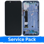 LCD ekraan &uuml;hilduv Xiaomi Mi 8 raamiga / sinine / (Service Pack)