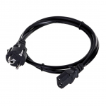 Savio CL-89 maitinimo kabelis Juoda 1,2 m IEC C13 IEC Type E (3.4 mm, 3.1 mm)
