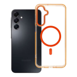 MagSafe'iga &uuml;hilduv Frame Clear Hybrid Mag Cover &uuml;mbris Samsung A16, Hermes-oranž