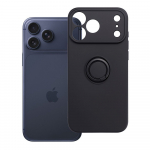 Case for iPhone 17 Pro Max / 18 Pro Max Silicone Ring black