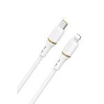 Dudao L25X USB-C&ndash;Lightning kaabel, 30 W, 1,0 m, valge