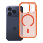 Case for iPhone 18 Pro / 17 Pro Flexline Mag Cover compatible with MagSafe orange
