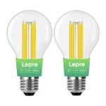 LEPRO 100094-WW-EU-2 E27 filament-LED-lamp, 7.2W (100W), 1521 lm, 2700K, energiaklass A, 2 tk pakend