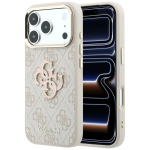Guess 4G & Big Resin Logo &uuml;mbris iPhone 17 Pro Max / 18 Pro Max jaoks, roosa