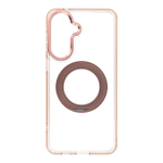 Case for Samsung A57 Frame Circle Stand compatible with MagSafe gold