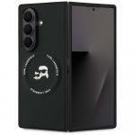 KARL LAGERFELD dėklas telefonui SAMSUNG Z Fold7 KLHMZFD7PSMLRKCK suderinamas su Magnetine (PU K&C) juodas