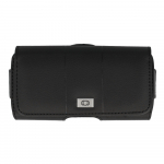 Tel Protect MAX diržo dėklas (DYDIS 14) Iphone 11/16 Plus/16 Pro/17 Pro/Huawei P30 Lite/Samsung S23/S24/S25 juodas, odinis (155x80x14 mm)