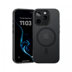 Benks magnetinis Lucid Armor dėklas (B066) Iphone 16 Pro Max telefonui juodas (su kameros valdymo mygtuku)