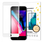 Ekraanikaitseklaas "Wozinsky 5D Full Glue" Apple iPhone 7/8/SE 2020/SE 2022 jaoks, &uuml;mbrisega &uuml;hilduv, valge