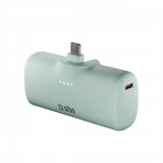 SBS EcoPower 5000 mAh 10W Powerbank sisseehitatud USB-C pesaga - roheline