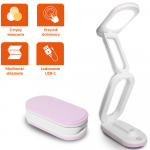 Kokkupandav LED laualamp 10W, 3000/4500/6000K, 1200mAh, roosa, LTC