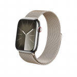 Crong Milano Steel roostevabast terasest rihm Apple Watchi 38 / 40 / 41 mm ja 42 mm (Series 10 / 11) mudelitele, &scaron;ampanjav&auml;rvi