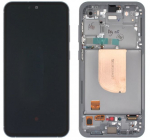 Ekranas Samsung S711 S23 FE 5G su lietimui jautriu stikliuku ir rėmeliu Graphite originalus (used Grade A)