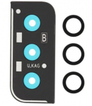 Samsung G996 S21 Plus 5G kameros stikliukas su rėmeliu Phantom Black ORG