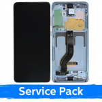 Ekranas skirtas Samsung G986 (G985) S20 Plus su rėmeliu / Cloud Blue / (Service Pack)