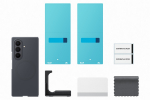 Samsung Galaxy Z Fold8 Ultra silikoonist magnet&uuml;mbris 2 peegeldusvastase kilega, grafiit