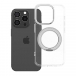 Frame Circle Stand &uuml;mbris mudelile iPhone 15 Pro, MagSafe'iga &uuml;hilduv &ndash; l&auml;bipaistev