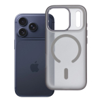 Case for iPhone 18 Pro / 17 Pro Flexline Mag Cover compatible with MagSafe gray