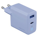 Forever Vibe-TC45AC GaN PD QC laadija 1x USB-C 1x USB 45W taevasinine