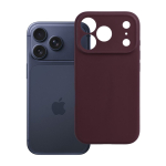 Case for iPhone 18 Pro / 17 Pro Forcell F-Protect Rubber Premium compatible with MagSafe dark cherry