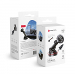 FORCELL F-GRIP PrecisionX magnetinis automobilinis laikiklis priekinio stiklo / prietaisų skydelio / oro angos tvirtinimui, suderinamas su MagSafe, juodas