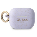 Guess GUAPSGGEU AirPods Pro kate lilla/lilla silikoonist glitteriga