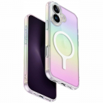 Uniq Iridescia Magclick Charging &Uuml;mbris jaoks iPhone 16 Plus - Multicolor