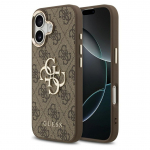 GUESS &uuml;mbris jaoks IPHONE 17 GUHCP17S4GMGCBR (PU W/ Big 4G Classic Logo) kuldne brown