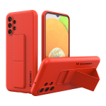 Wozinsky Kickstand Case silikoonist &uuml;mbris koos stendiga Samsung Galaxy A13 5G punane