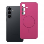 Silikoninis 2mm dėklas telefonui SAMSUNG S26 Plus, suderinamas su MagSafe, rožinės spalvos