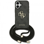 Guess 4G suure logoga rihmaga Crossbody &uuml;mbris iPhone 17 jaoks - must