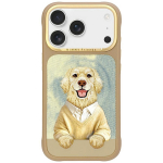 Nimmy Gentle Pets Series Dog MagSafe dėklas iPhone 17 Pro rudas
