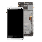Ekranas HTC One Mini su lietimui jautriu stikliuku ir rėmeliu White originalus (used Grade C)