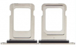 SIM kortelės laikiklis skirtas iPhone 15 Pro/15 Pro Max White Titanium ORG