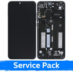 LCD ekranas suderinamas su Xiaomi Mi 8 Lite su rėmeliu / pilkas / (Service Pack)