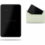 Locator compatible with Apple Find My Satechi Wallet Card shape ST-LFAWCK black