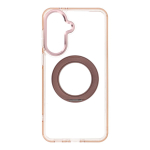 Case for Samsung A37 Frame Circle Stand compatible with MagSafe gold