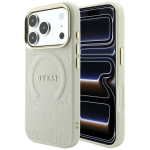 beež Guess Saffiano Peony & Ring MagSafe &uuml;mbris iPhone 18 Pro Max / 17 Pro Max jaoks