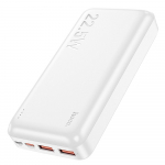I&scaron;orinė baterija Power Bank Hoco J101A PD 20W+Quick Charge 3.0 22.5W 20000mAh balta