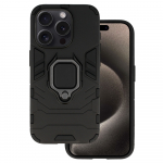 Ring Armor dėklas telefonui iPhone 15 Pro juodas