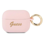 Guess GUAPSSSI AirPods Pro kate roosa/roosa Silikoon Vintage Script